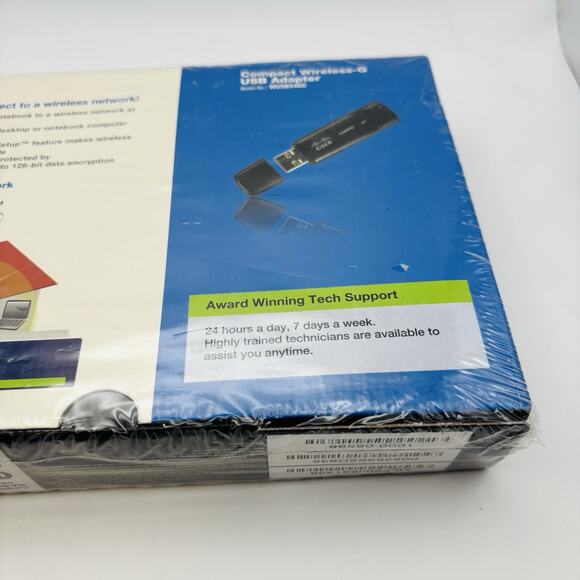 Linksys Compact Wireless - G USB Adapter Model WUSB54GC BRAND NEW Sealed. - Picture 9 of 16